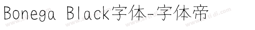 Bonega Black字体字体转换